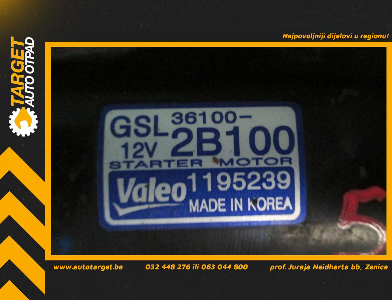 DIJELOVI ALNASER HYUNDAI I20 > 08-12 1.4 G4FA 1195239