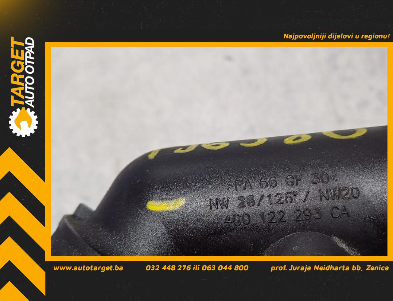 DIJELOVI CRIJEVO AUDI A4 (B8) > 12-15 2.0 4G0122293CA