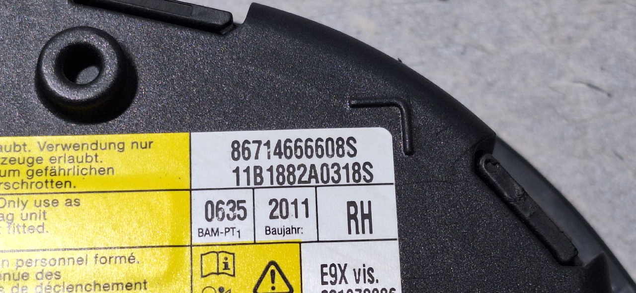 AIRBAG SJEDISTA BMW SERIJA 3 (E90/E91) > 09-11 86714666608S
