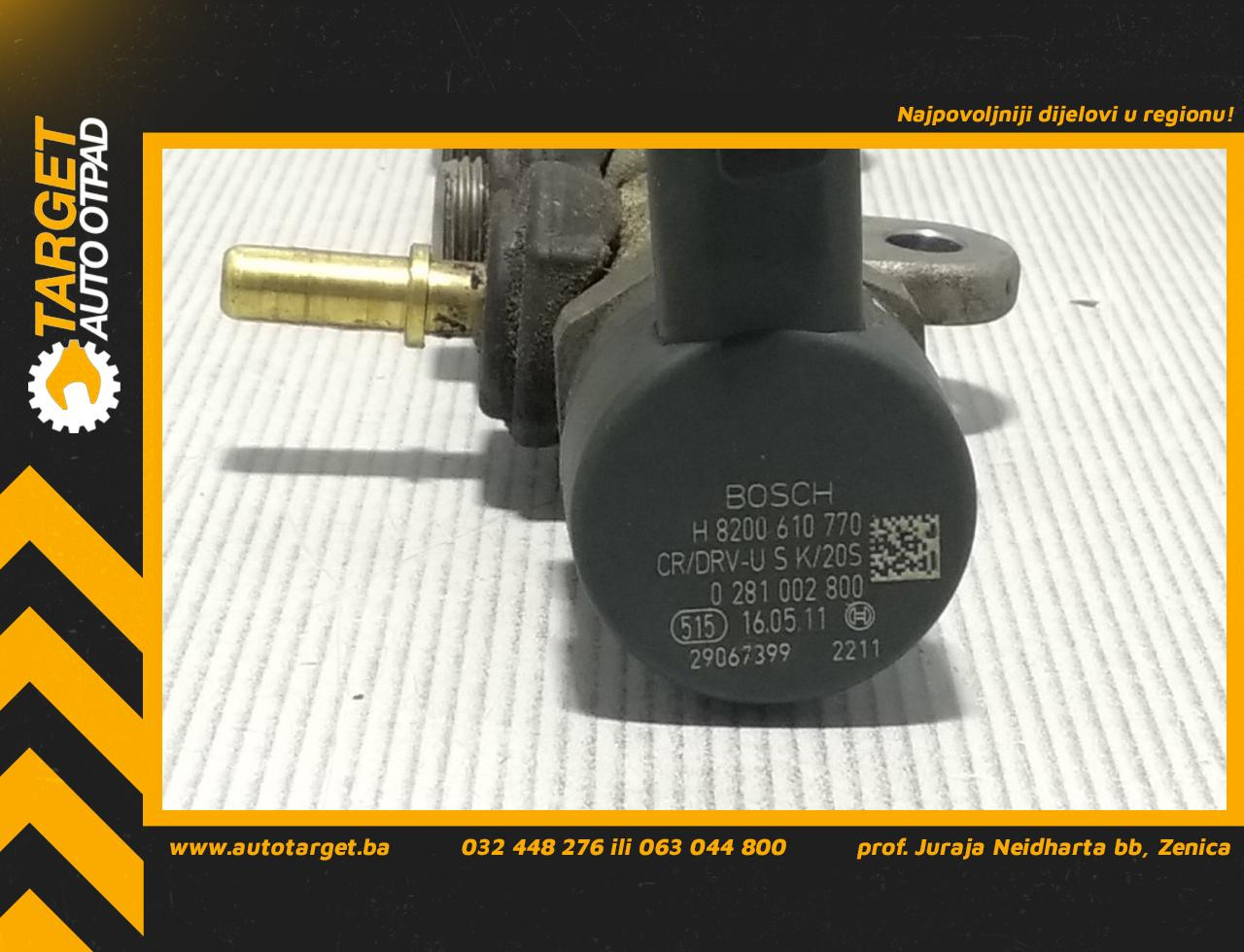 SENZOR PRITISKA GORIVA RENAULT ESPACE > 06-10 0281002800