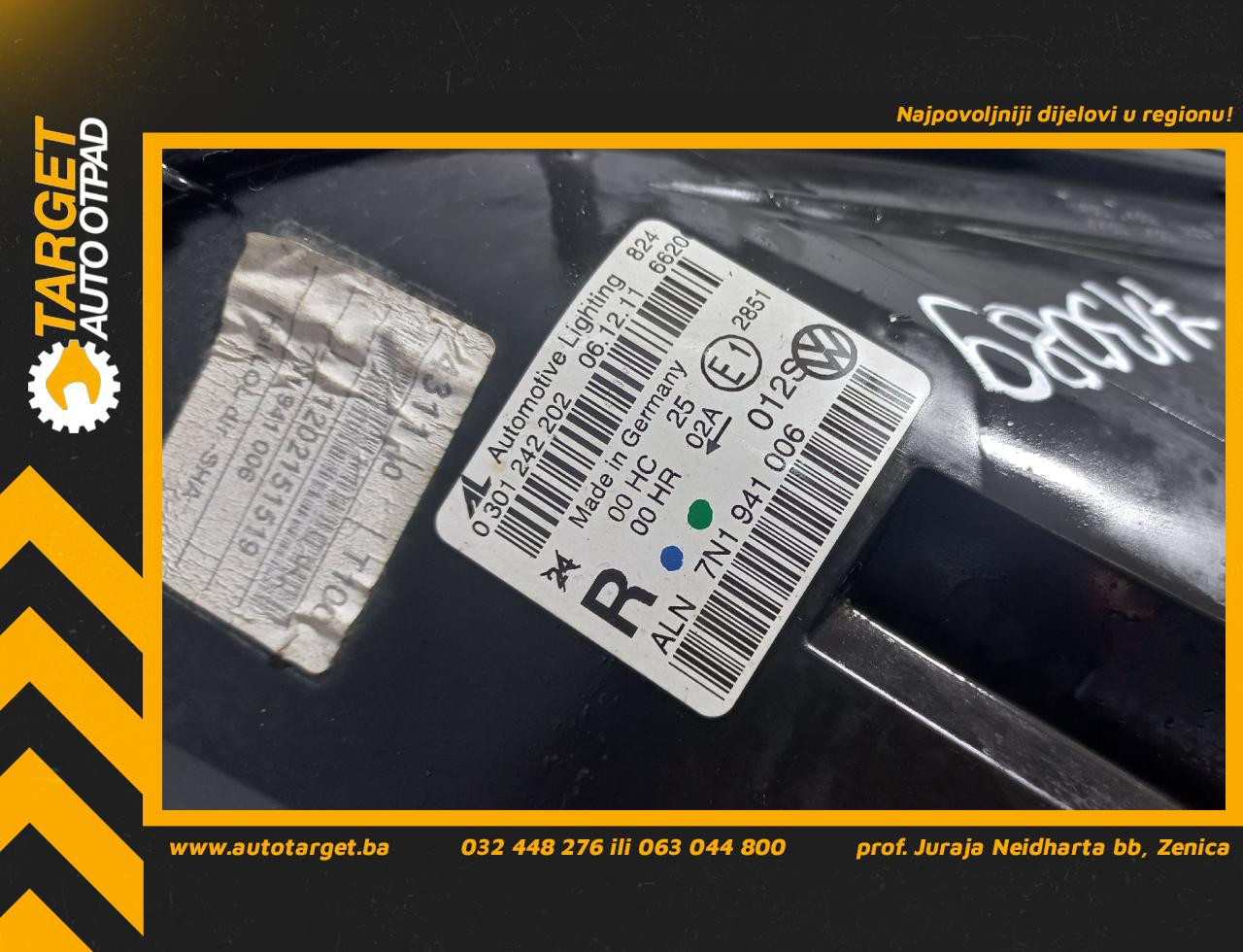 DIJELOVI FAR VW SHARAN > 10- 7N1941006