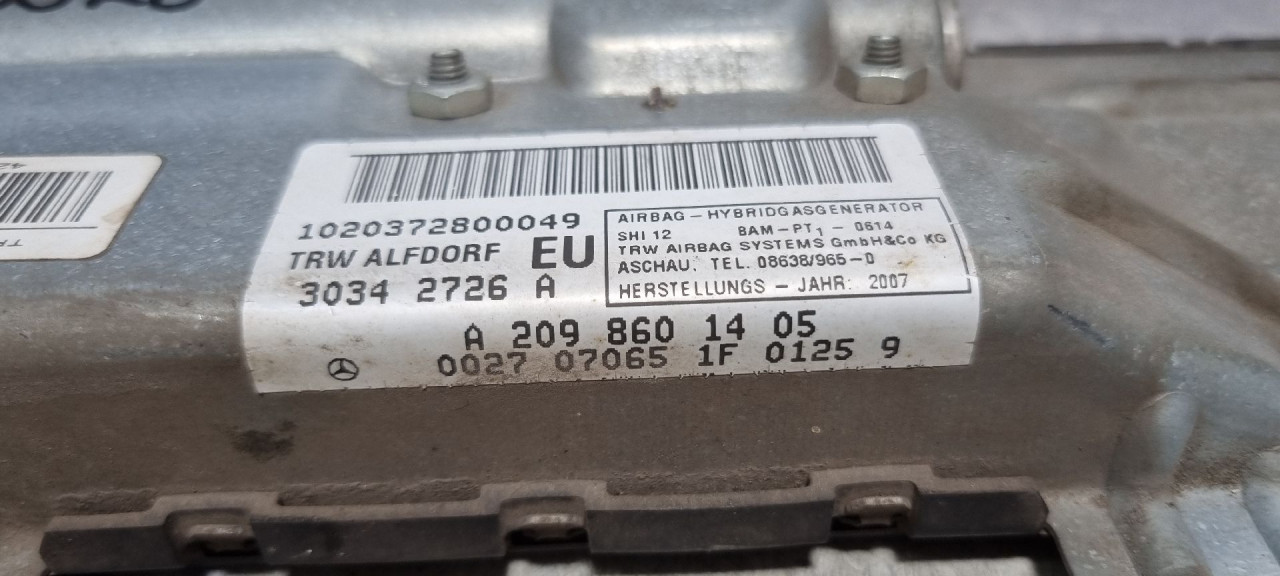 AIRBAG VRATA MERCEDES CLK (W209) > 02-09 A2098601405