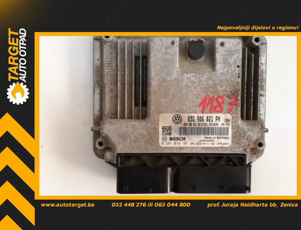 ELEKTRONIKA MOTORA VW CADDY > 03-10 03G906021PH