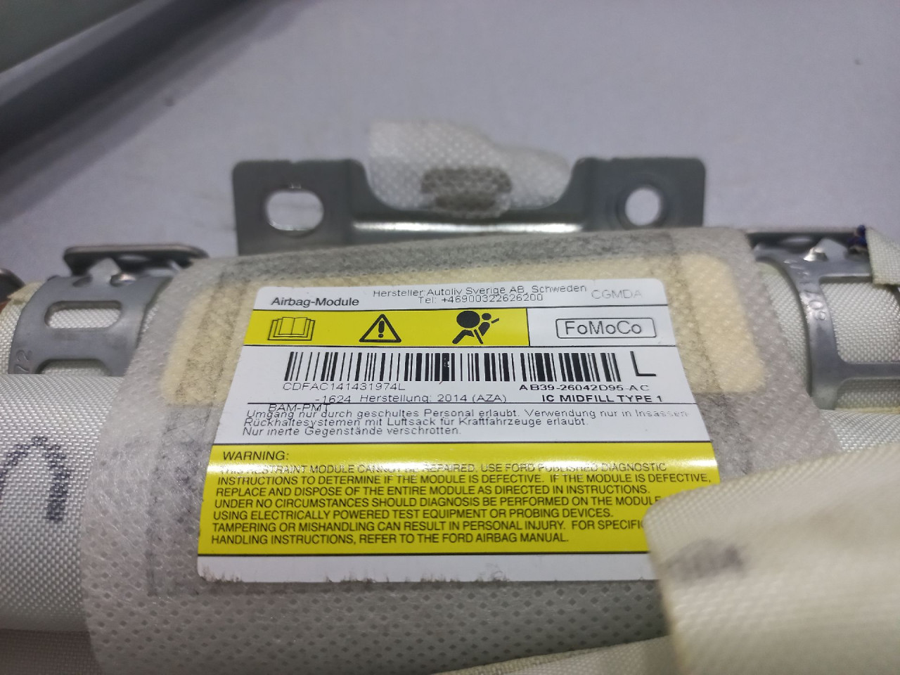 KROVNI AIRBAG FORD RANGER > 11-15 AB3926042D95AC