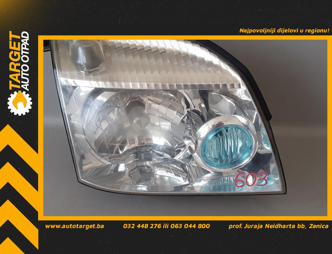 DIJELOVI FAR NISSAN X-TRAIL > 01-06 DS830014