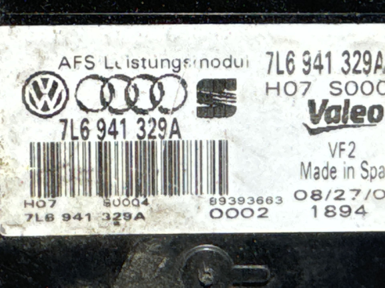 BALAST FARA VW PASSAT B6 > 05-10 7L6941329A