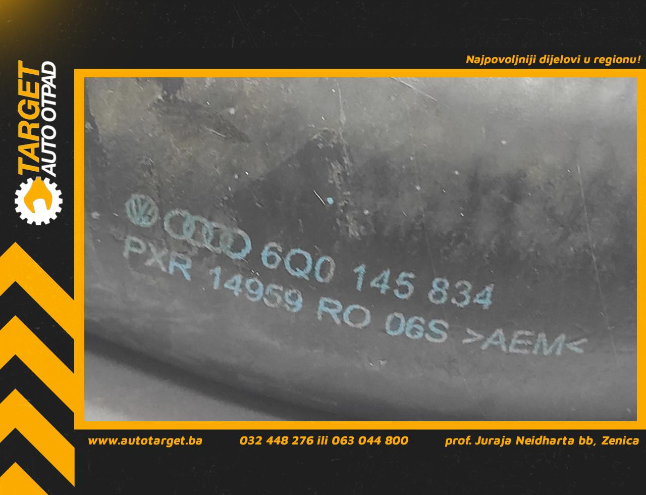 DIJELOVI CRIJEVO INTERKULERA SKODA FABIA > 07-10 1.4 6Q0145834