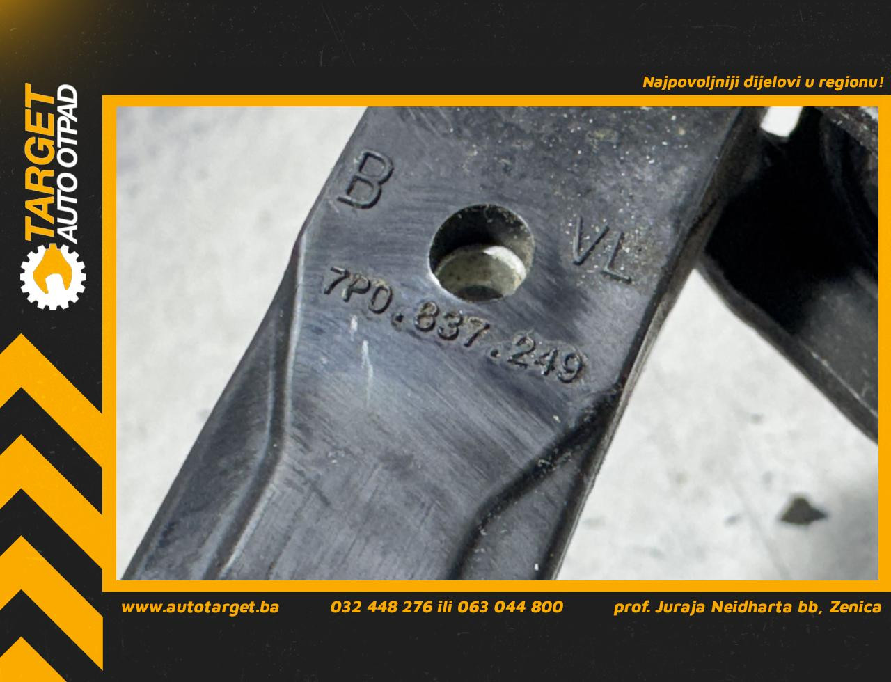 DIJELOVI GRANICNIK VRATA VW TOUAREG > 11-14 3.0 7P0837249