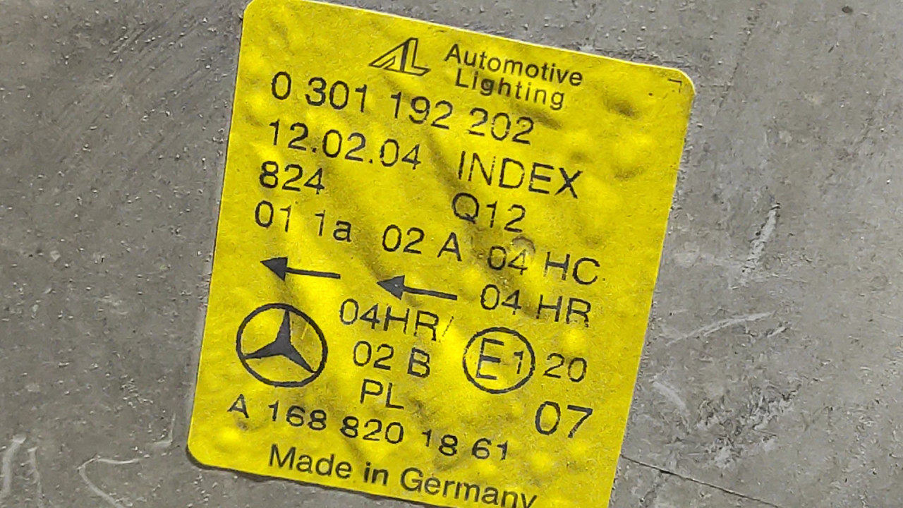 FAR MERCEDES A KLASA (W168) > 02-04 A1688201861