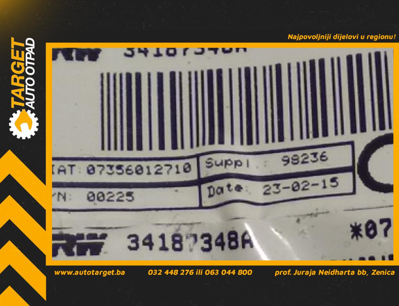 DIJELOVI AIRBAG VOLANA FIAT FIORINO > 07-16 07356012710