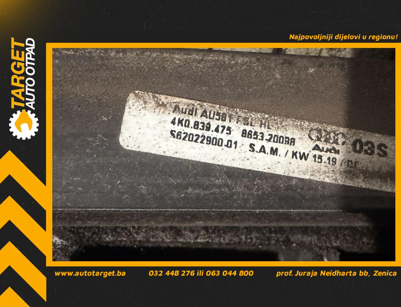 DIJELOVI LAJSNA AUDI A6 4K > 18- 2.0 4K0839475