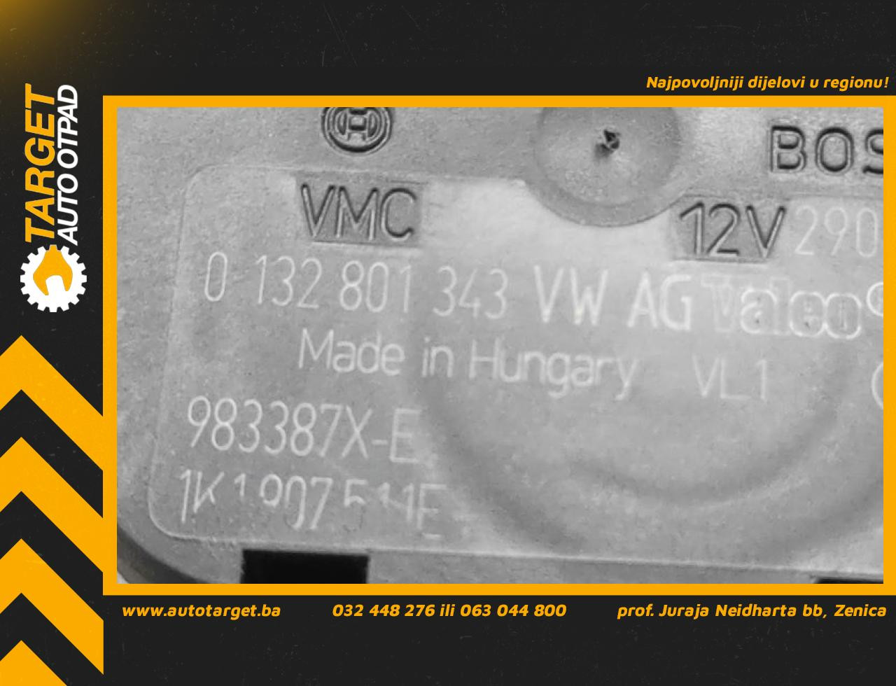 DIJELOVI MOTORIC KLAPNE AUDI A3 > 08-12 1K1907511E