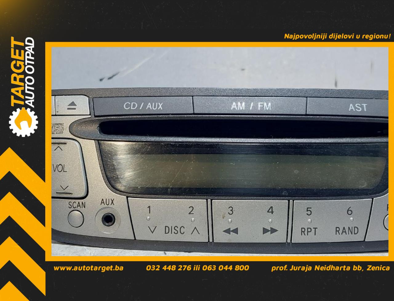 DIJELOVI RADIO TOYOTA AYGO > 05-08 861200H010