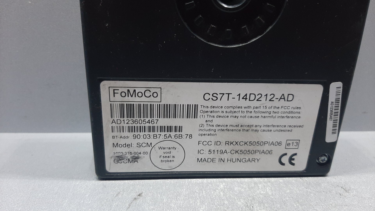 ELEKTRONIKA MODUL FORD FOCUS > 11-14 CS7T14D212AD