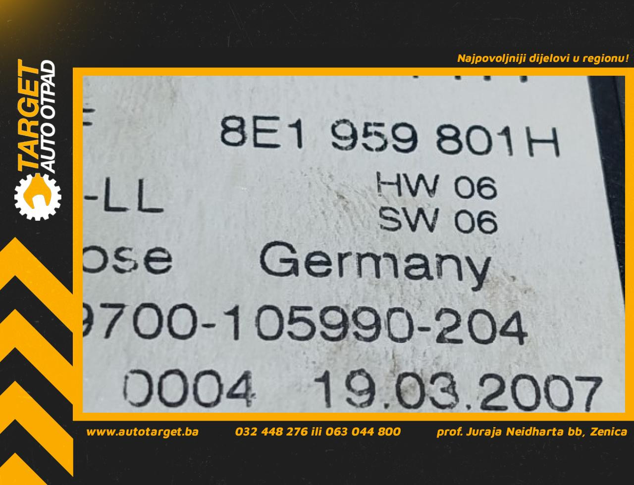 MOTORIC PODIZACA STAKLA AUDI A4 (B7) > 04-07 8E1959801H