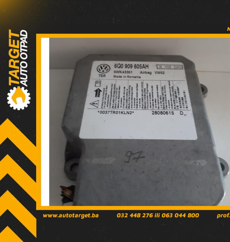 ELEKTRONIKA AIRBAGA VW CADDY > 03-10 6Q0909605AH