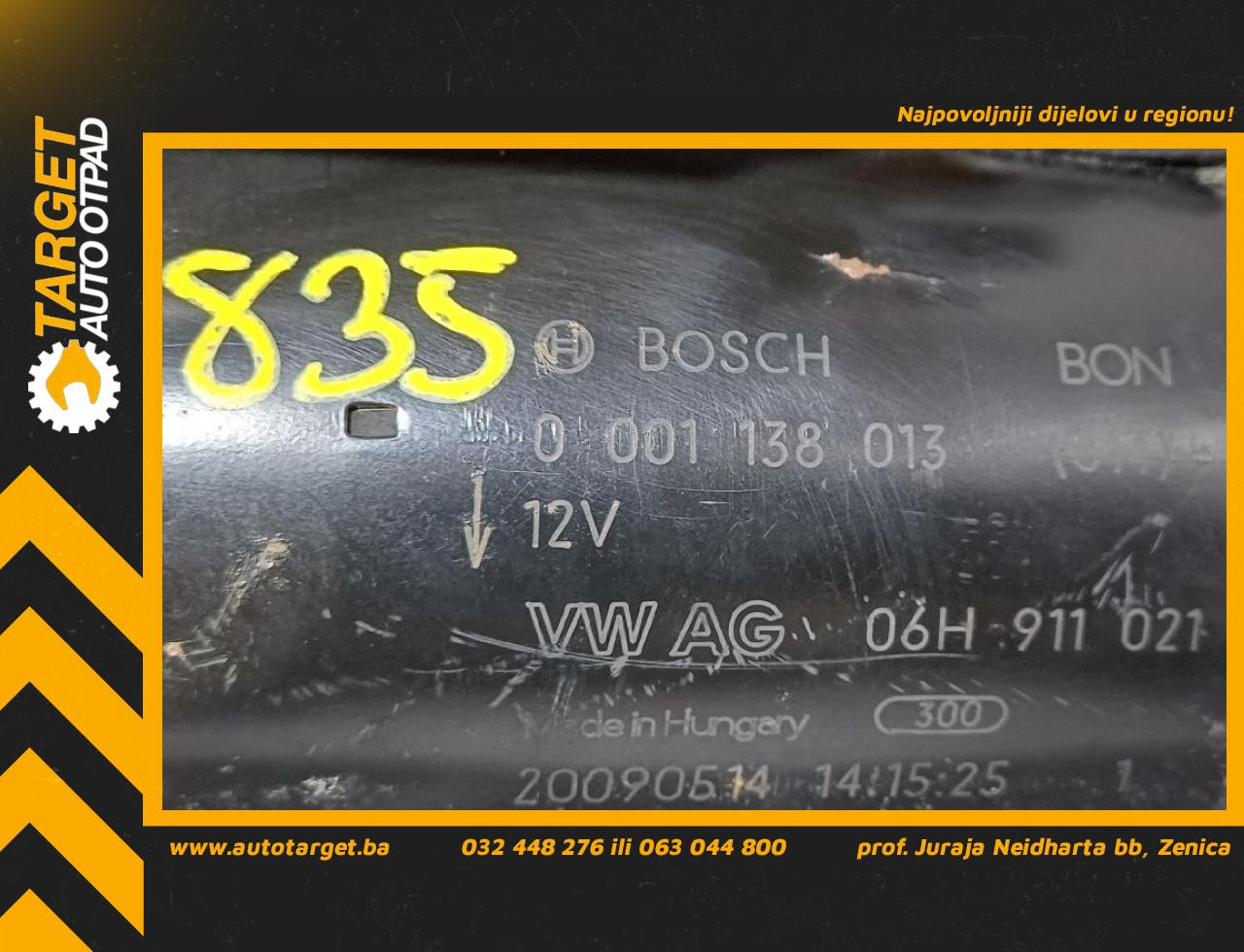 DIJELOVI ALNASER AUDI Q5 > 12-16 2.0 06H911021 0001138013