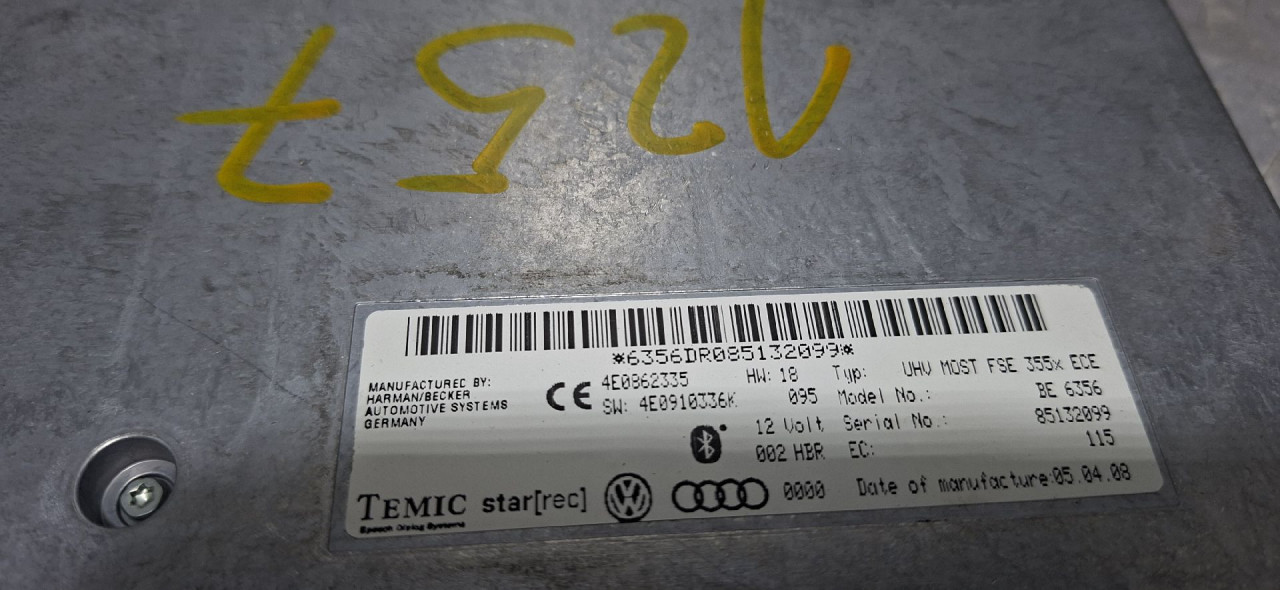 DIJELOVI ELEKTRONIKA MODUL AUDI A4 (B8) > 07-11 4E0910336K