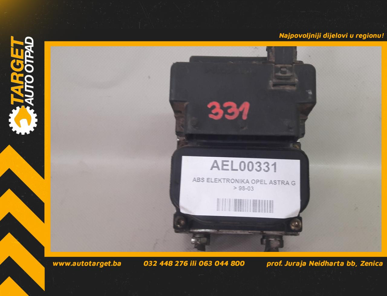 ABS ELEKTRONIKA OPEL ASTRA G > 98-03 90581417 027300436