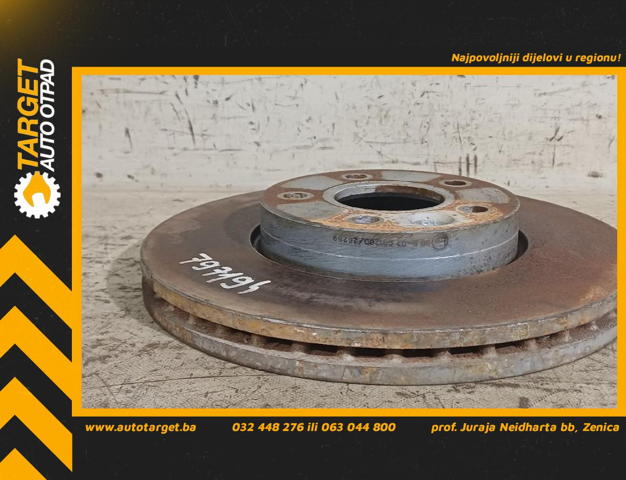 DIJELOVI KOCIONI DISK VOLVO V40 > 12-16