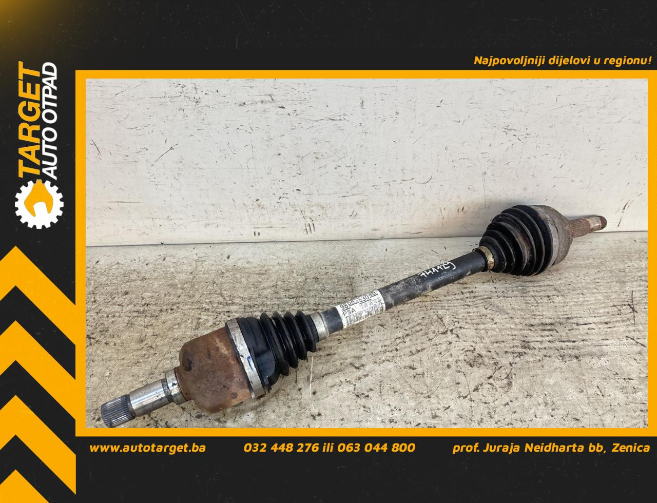 POLUOSOVINA PEUGEOT EXPERT/TRAVELLER > 16- 9806153080
