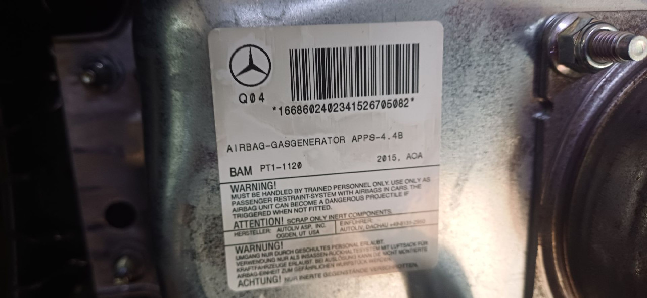 AIRBAG SUVOZACA MERCEDES ML (W166) > 11-15 1668602402