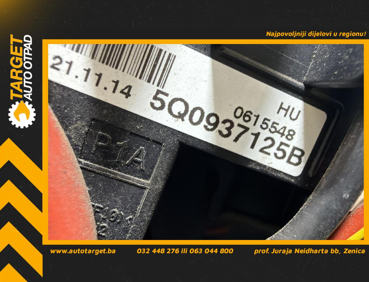 ELEKTRONIKA KUTIJA OSIGURACA VW PASSAT B8 > 14-19 5Q0937125B