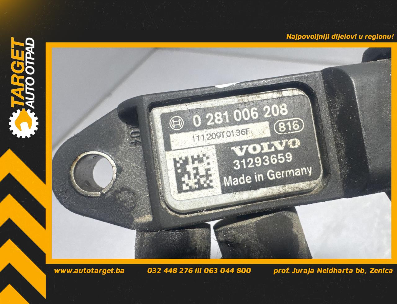 DIJELOVI SENZOR PRITISKA VOLVO S40/V50 > 07-12 2.0 31293659