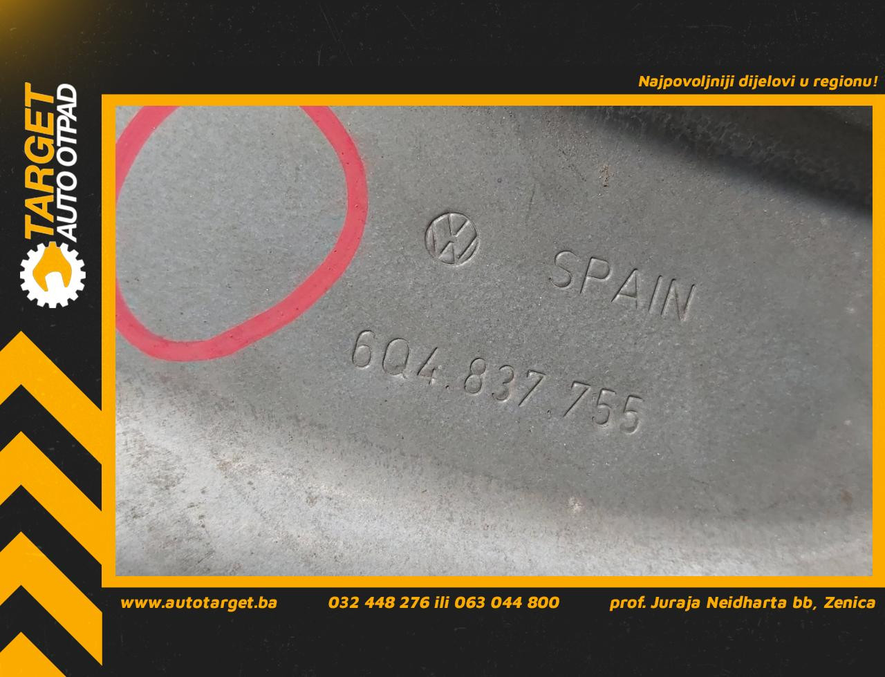 DIJELOVI ELEKTRO PODIZAC STAKLA VW POLO > 01-05 6Q4837755