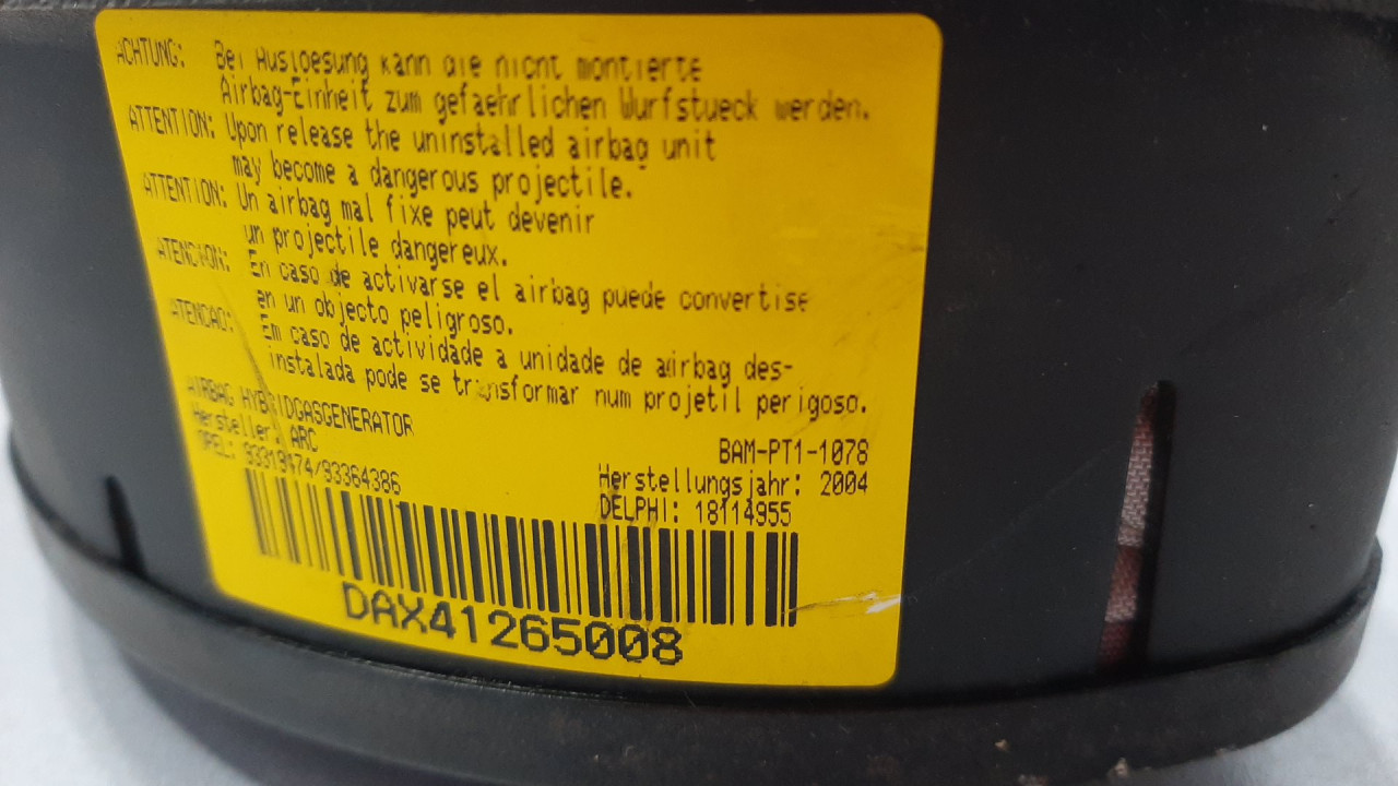 AIRBAG VOLANA OPEL MERIVA > 03-06 18114955