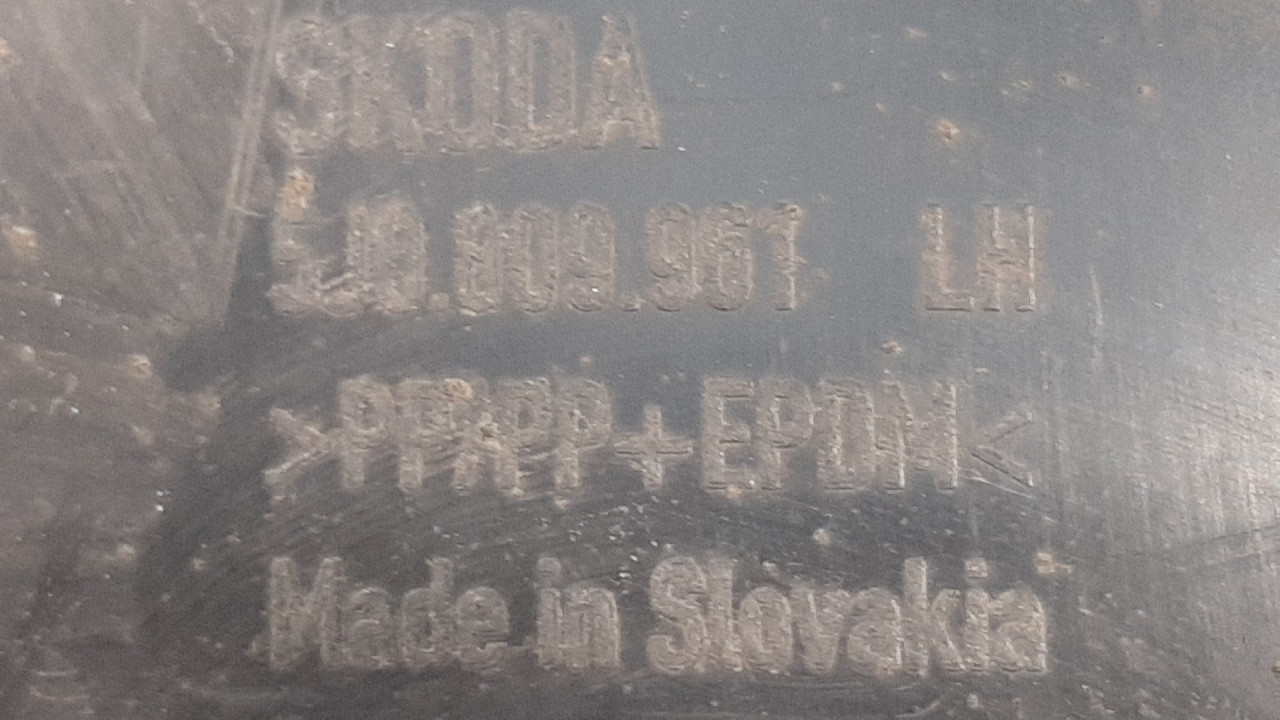 UNUTRASNJI BLATOBRAN SKODA FABIA > 07-10 5J0809961