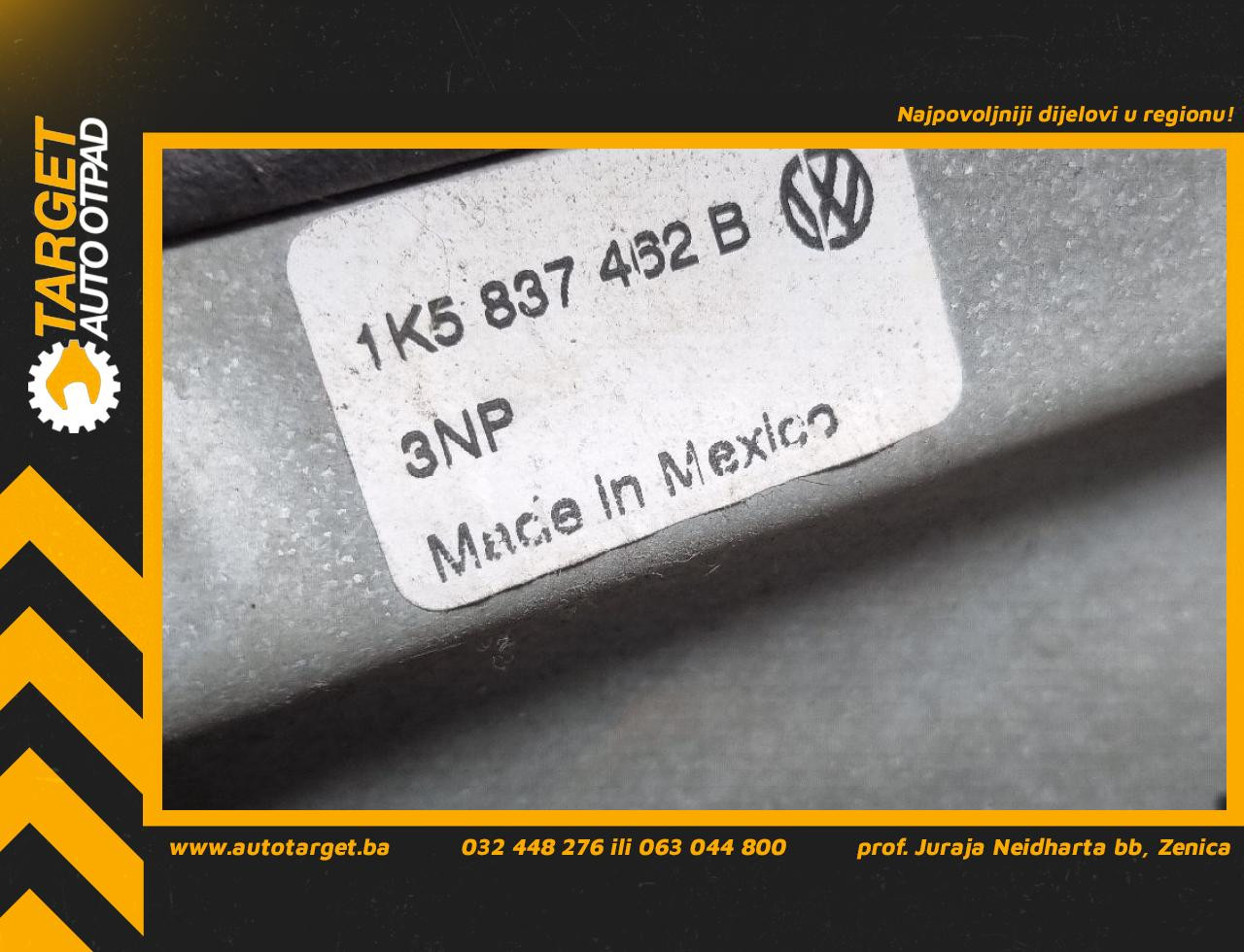 ELEKTRO PODIZAC STAKLA VW GOLF PLUS > 05-09 1K5837462B