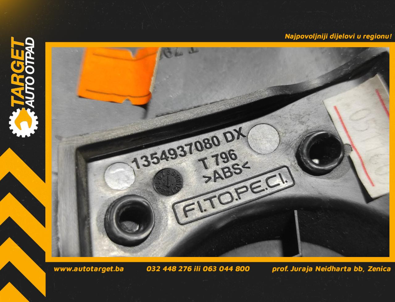DIJELOVI PREKIDAC FIAT QUBO > 08-16 1354937080DX