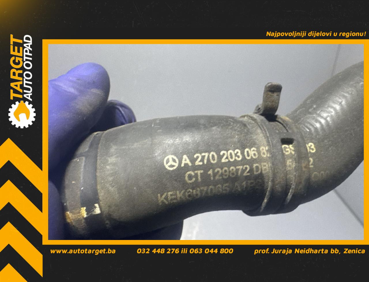 DIJELOVI CRIJEVO MERCEDES B KLASA (W246) > 14-19 1.6 A2702030682