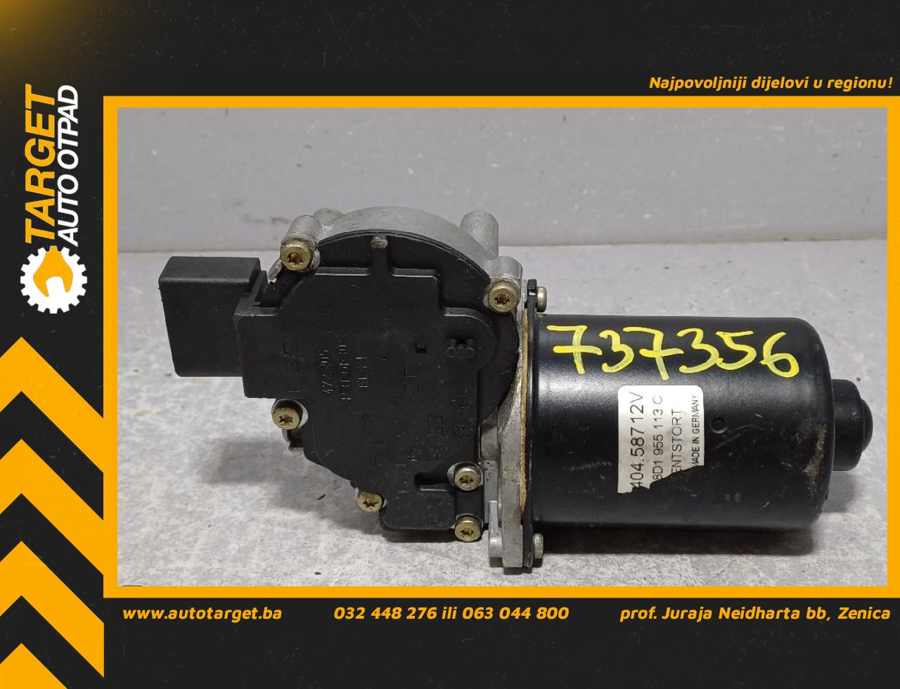 DIJELOVI MOTORIC PREDNJEG BRISACA AUDI A6 > 01-04 8D1955113C