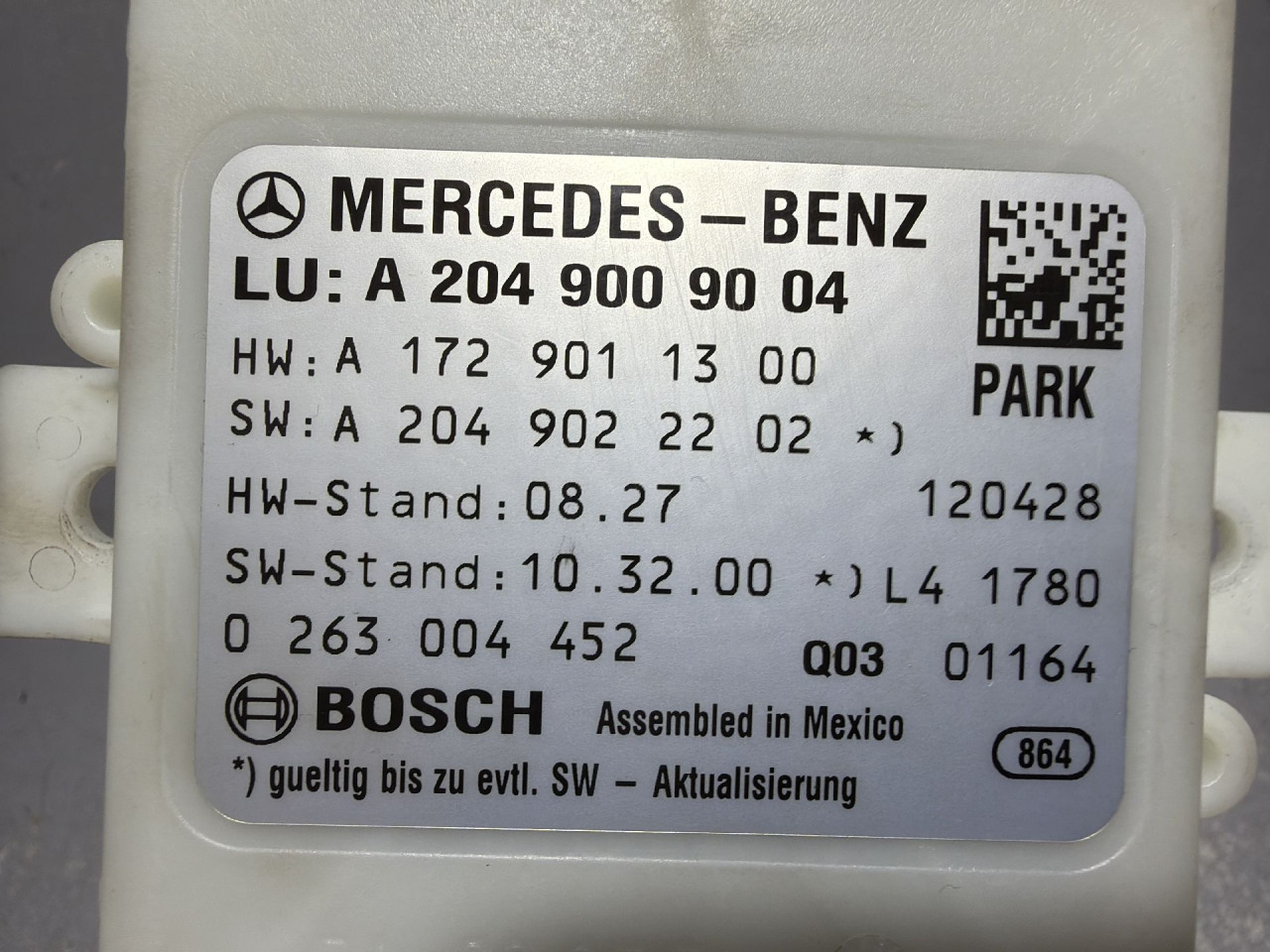 ELEKTRONIKA MODUL MERCEDES C KLASA (W204/S204) > 10-11 A204900900