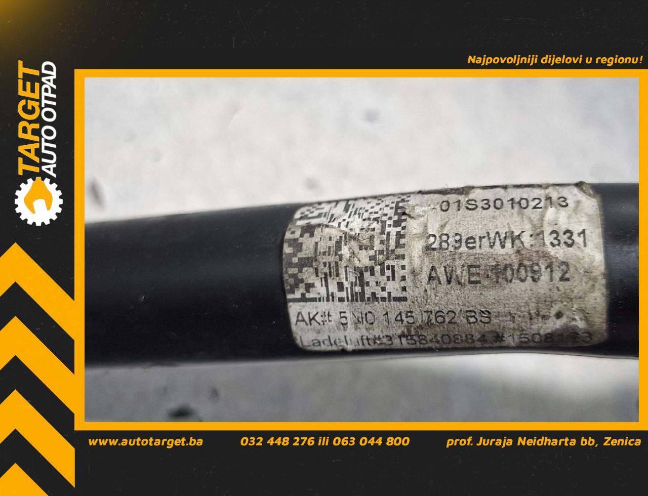 DIJELOVI CRIJEVO AUDI Q3 > 11-15 2.0 5N0145762BS