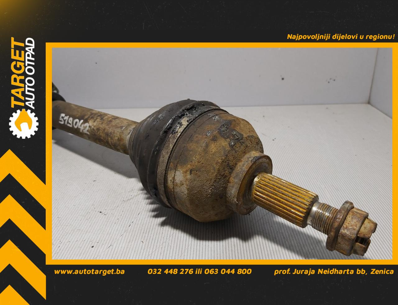 DIJELOVI POLUOSOVINA RENAULT LAGUNA > 01-05 2.2