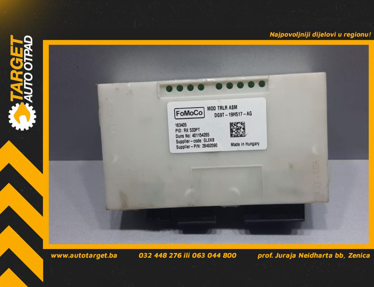 ELEKTRONIKA MODUL FORD RANGER > 16- DG9T19H517AG