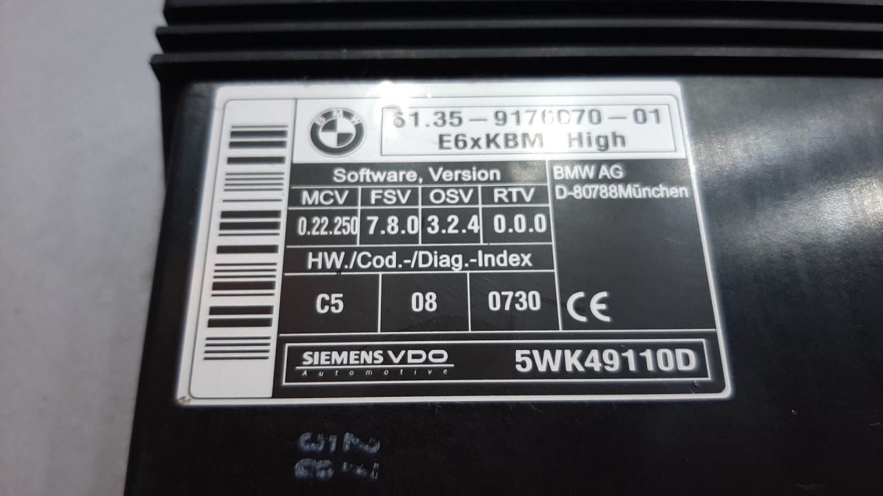 ELEKTRONIKA MODUL BMW SERIJA 5 (E60/E61) > 03-07 5WK491