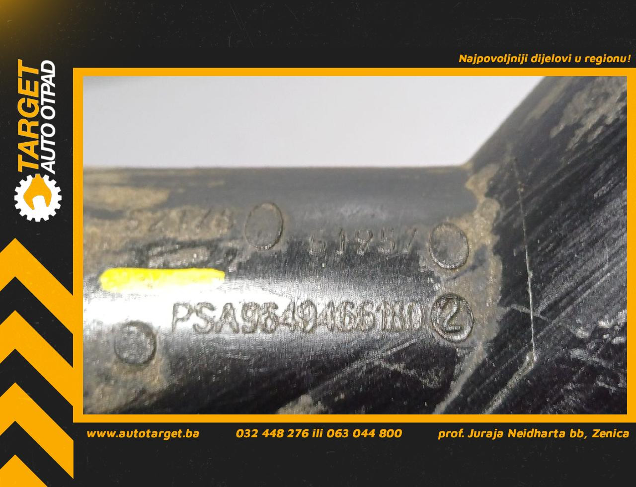 DIJELOVI CRIJEVO INTERKULERA PEUGEOT 407 > 04-07 9649466180