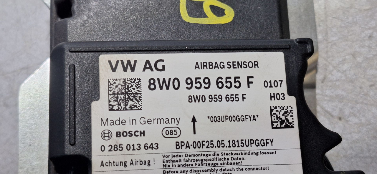 DIJELOVI ELEKTRONIKA AIRBAGA AUDI A4 (B9) > 15-18 8W0959655F