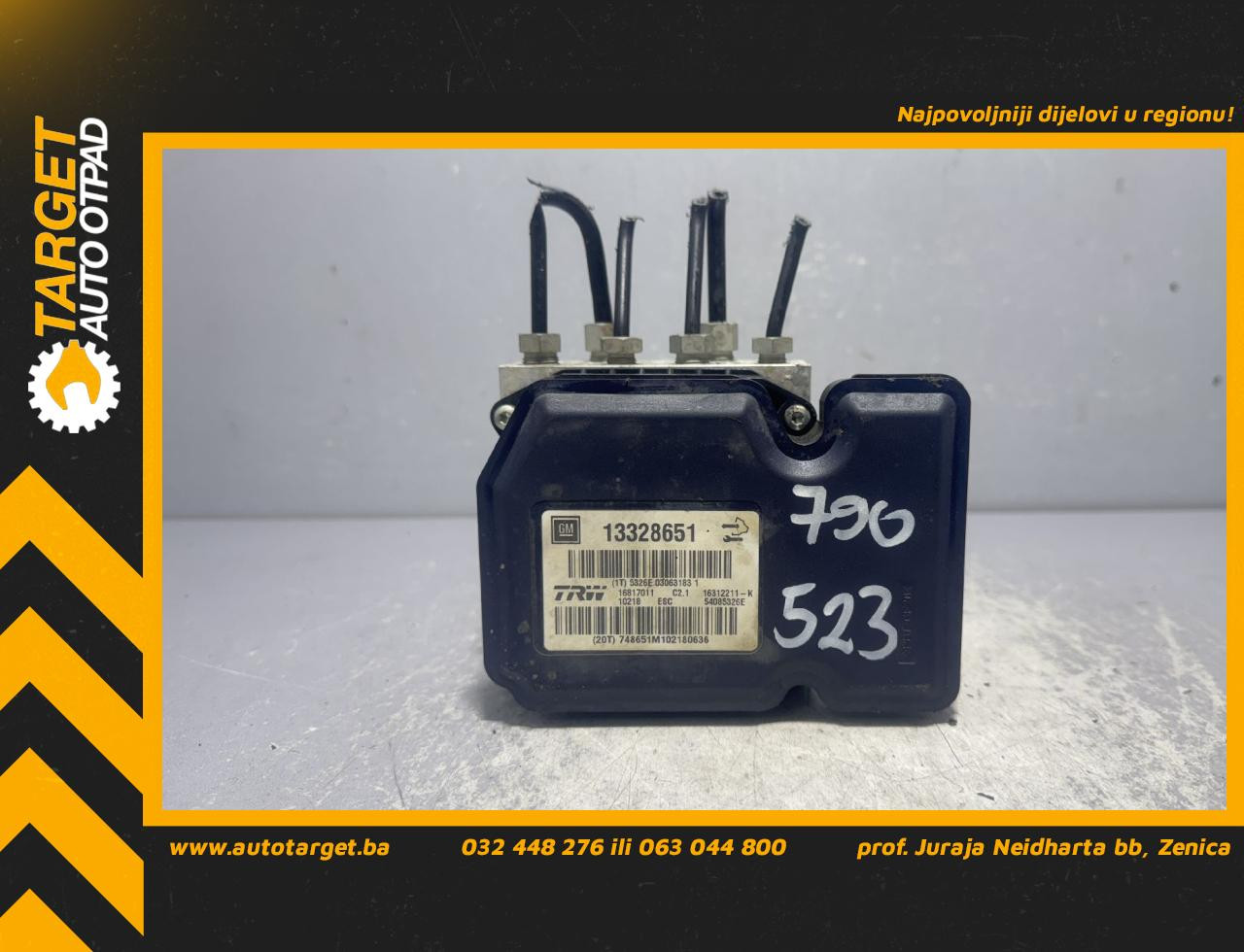 DIJELOVI ABS ELEKTRONIKA OPEL INSIGNIA > 09-13 2.0 13328651