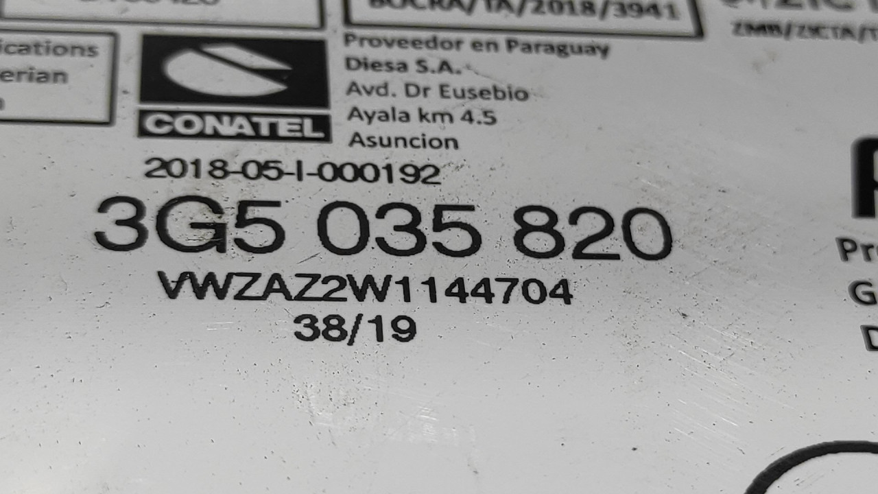 DIJELOVI ELEKTRONIKA MODUL VW PASSAT B8 > 14-19 3G5035820