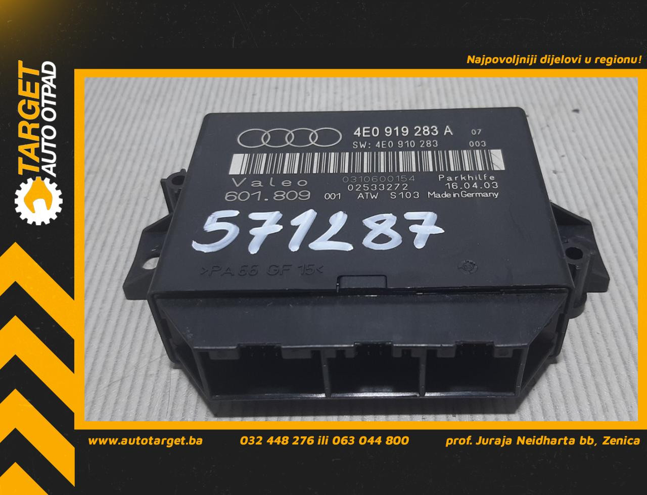 ELEKTRONIKA MODUL AUDI A8 (4E) > 02-10 4E0919283A