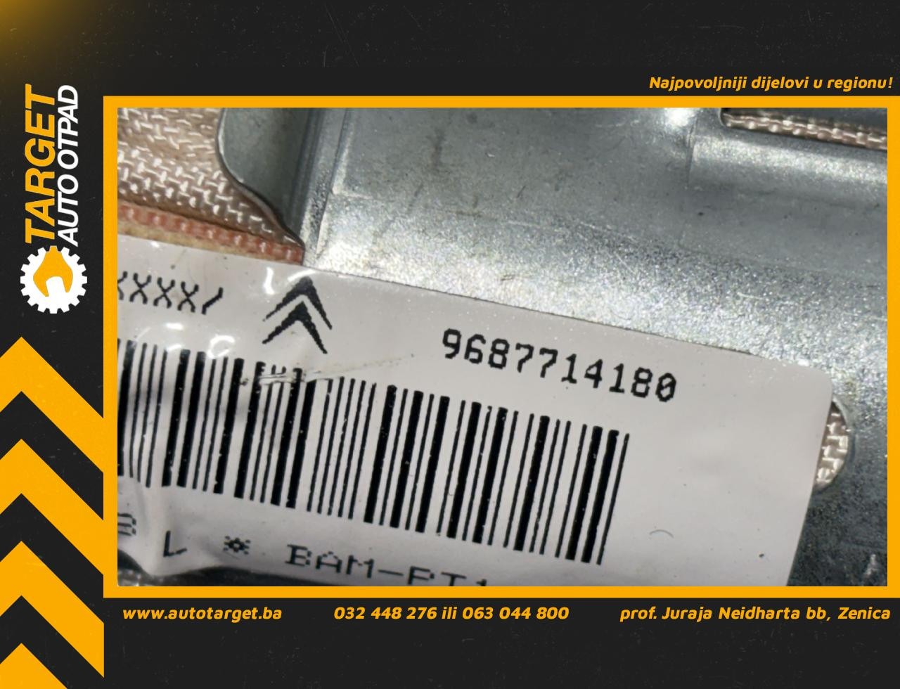 DIJELOVI KROVNI AIRBAG CITROEN C5 > 08-10 2.0 9687714180