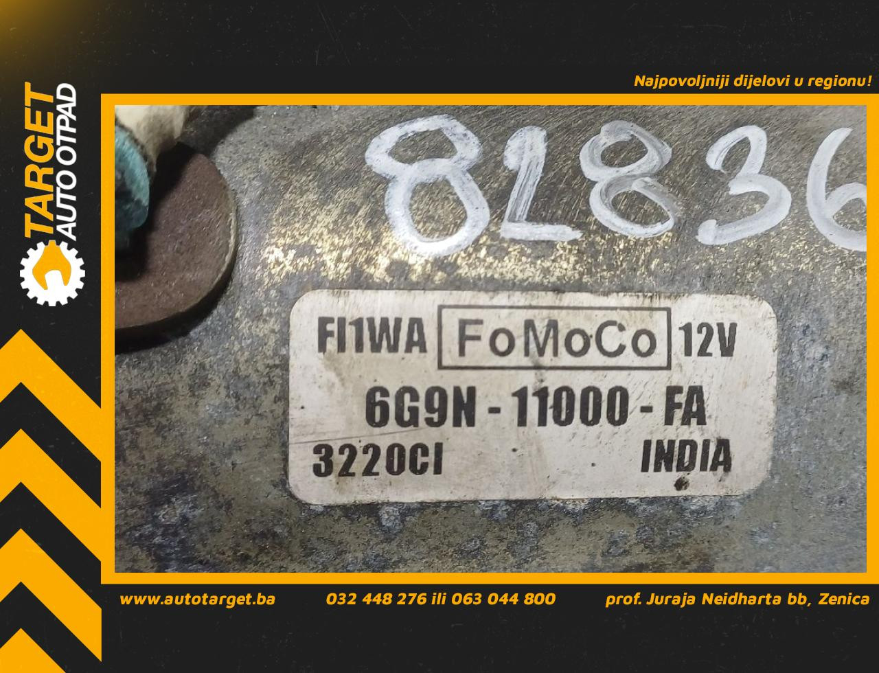 DIJELOVI ALNASER FORD S-MAX > 10-15 2.0 6G9N11000FA