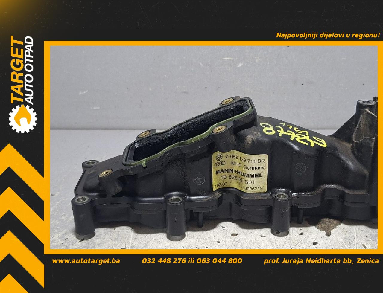 DIJELOVI USISNA GRANA AUDI Q5 > 08-11 3.0 059129711BR