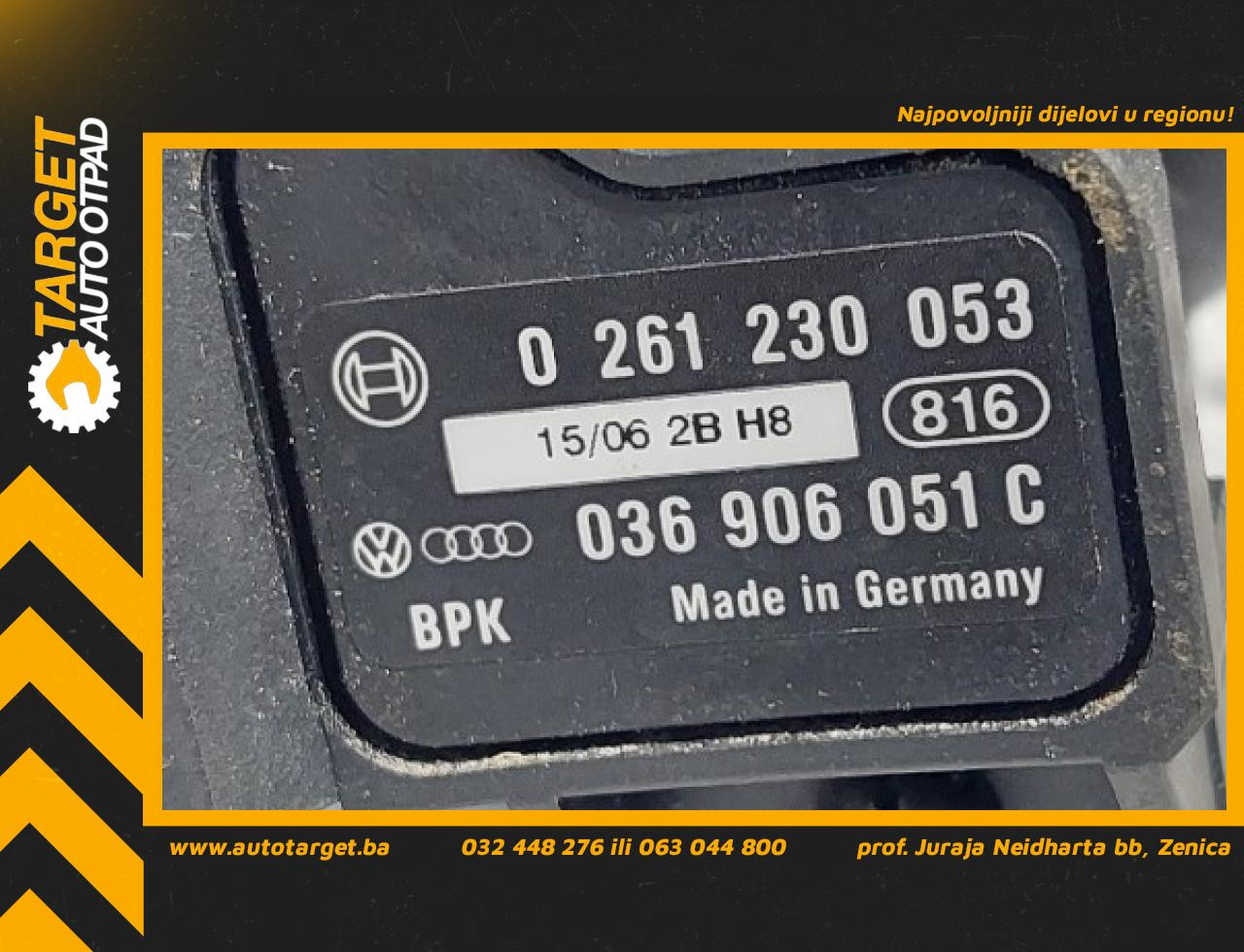 DIJELOVI MAP SENZOR AUDI A4 (B8) > 07-11 036906051C