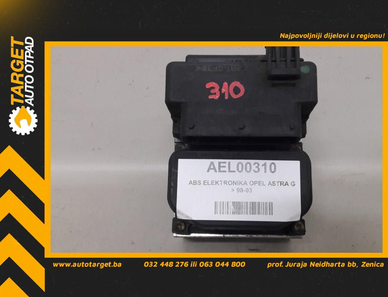ABS ELEKTRONIKA OPEL ASTRA G > 98-03 90581417 027300436